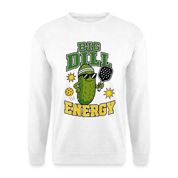 Big Dill Energy Pickleball - Unisex Sweatshirt - white - Front