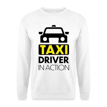 Taxi - Sweat-shirt Unisexe - blanc - Devant