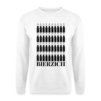 Bierzich Bier 40. Geburtstag Vierzig Vierzich 40 - Unisex Pullover - Weiß - Vorne