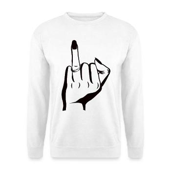 Attitude de mariée – Verlobt mit Haltung - Sweat-shirt Unisexe - blanc - Devant