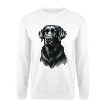 Noble Black Labrador Portrait Labrador - Unisex Sweatshirt - white - Front