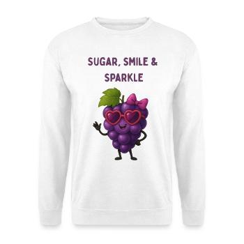 Sugar Grape with Heart Eyes - Unisex Sweatshirt - white - Front