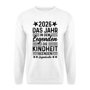 2026 The Year Legends End Childhood - Unisex Sweatshirt - white - Front