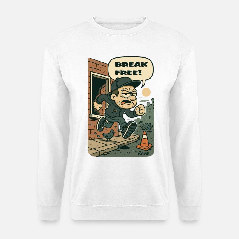 Urban Break Freifahrt - Unisex Pullover - Weiß