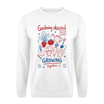Jardinage urbain Jardinage obsédé par la culture - Sweat-shirt Unisexe - blanc - Devant