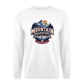 Vintage Himalayan Mountain Adventure T-Shirt - Unisex Pullover - Weiß - Vorne - Alina (178cm) & Michal (187cm)