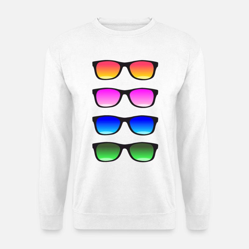 Sonnenbrille! - Unisex Pullover - Weiß