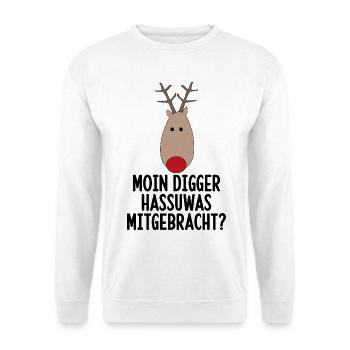 drôle de noël - Sweat-shirt Unisexe - blanc - Devant