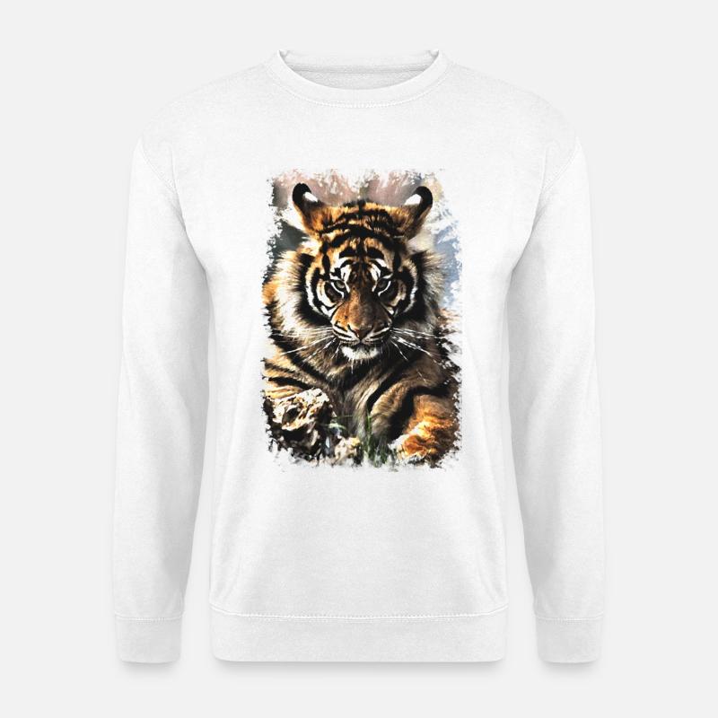 Tiger - Unisex Pullover - Weiß