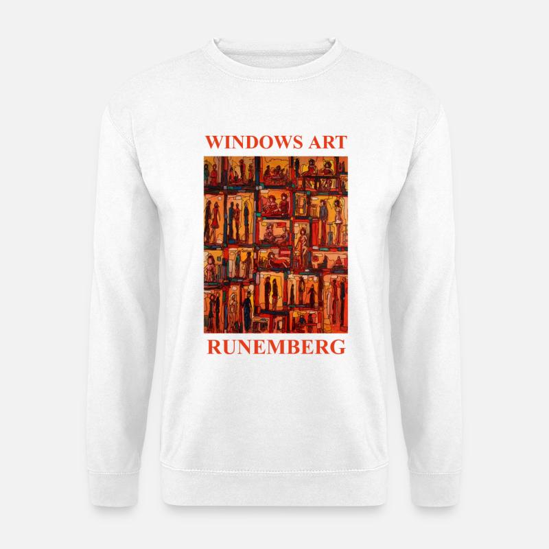 WINDOWS ART LOUIS RUNEMBERG ADAGP - Unisex Pullover - Weiß