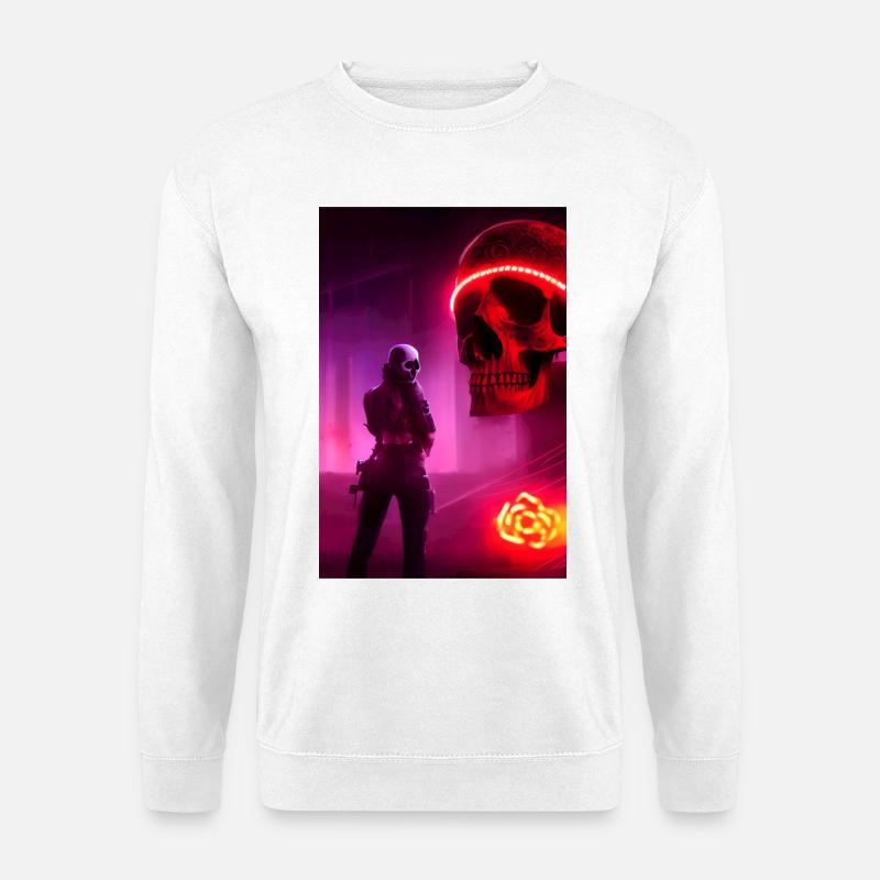 Abstract Skull - Unisex Sweatshirt - white