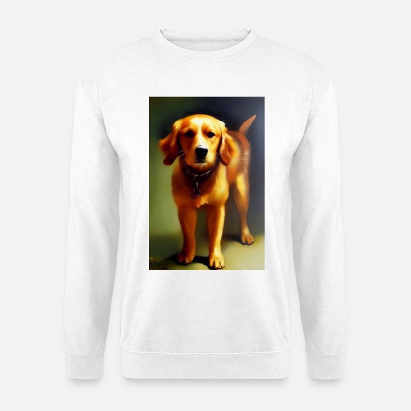 Hunde Bild - Unisex Pullover - Weiß