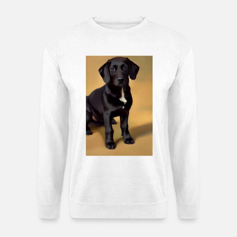 Hunde Bild - Unisex Pullover - Weiß
