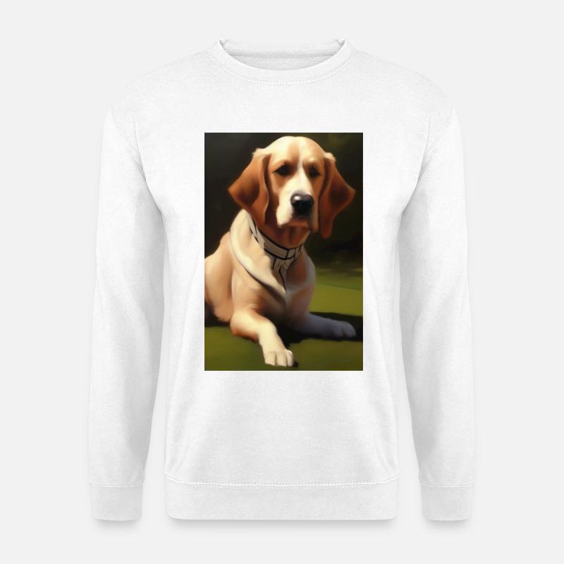 Hunde Bild - Unisex Pullover - Weiß