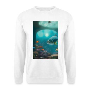 Fish, Aquarium - Unisex Sweatshirt - white - Front