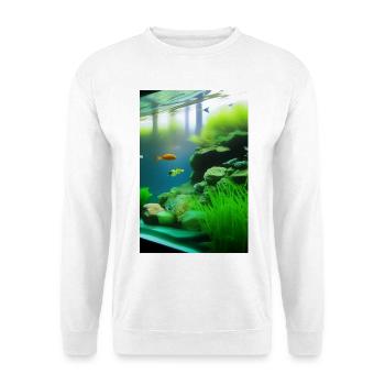 Fish, Aquarium - Unisex Sweatshirt - white - Front