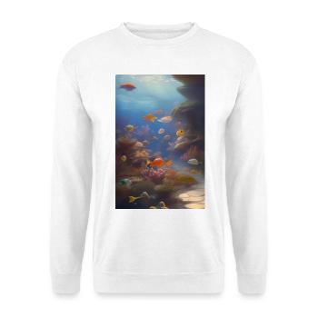 Fish, Aquarium - Unisex Sweatshirt - white - Front