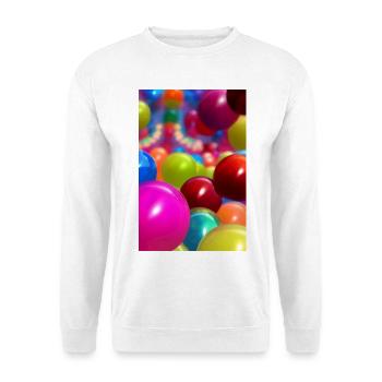 Colorful balls - Unisex Sweatshirt - white - Front