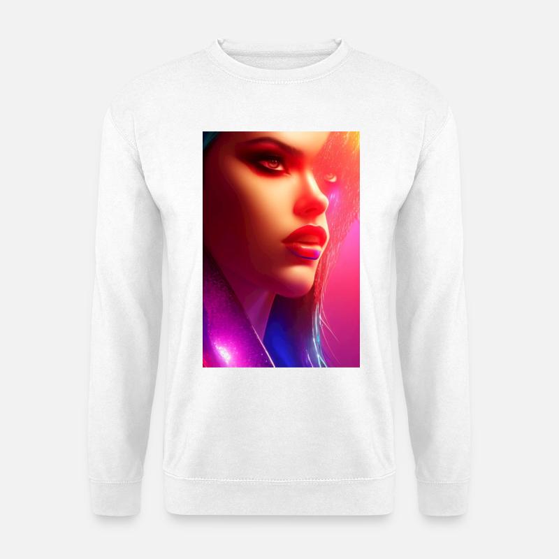 Schöne Frau - Unisex Pullover - Weiß