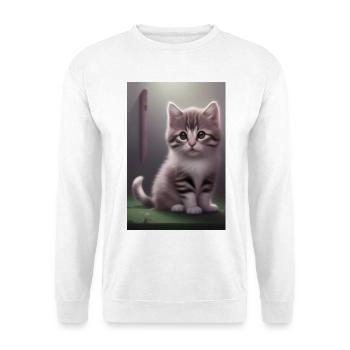 Bébé chat - Sweat-shirt Unisexe - blanc - Devant