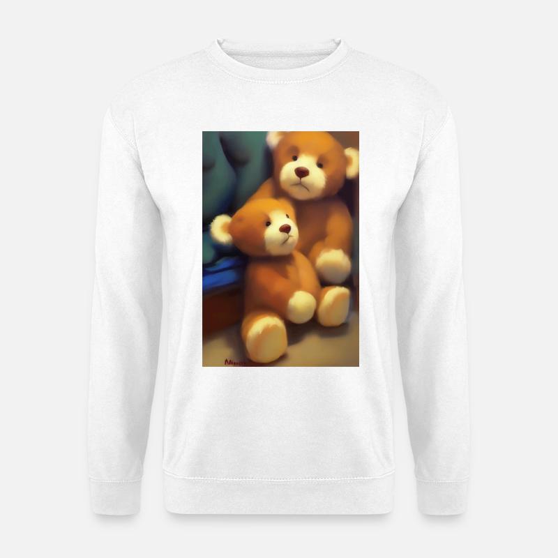 Teddybär - Unisex Pullover - Weiß