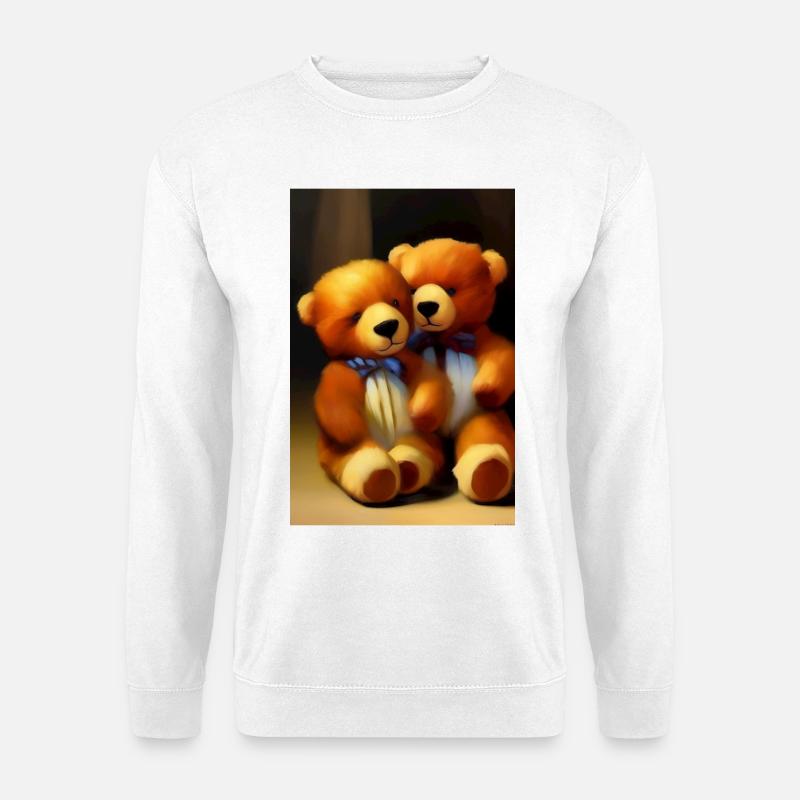 Teddybär - Unisex Pullover - Weiß
