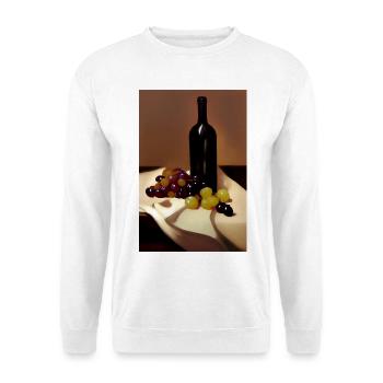 Wein Trinker - Unisex Pullover - Weiß - Vorne