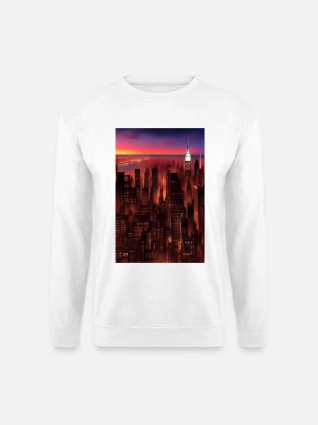 New York City Skyline - Unisex Pullover - Weiß