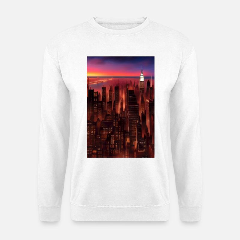 New York City Skyline - Unisex Pullover - Weiß