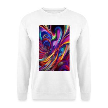 Abstrakte Kunst - Unisex Pullover - Weiß - Vorne