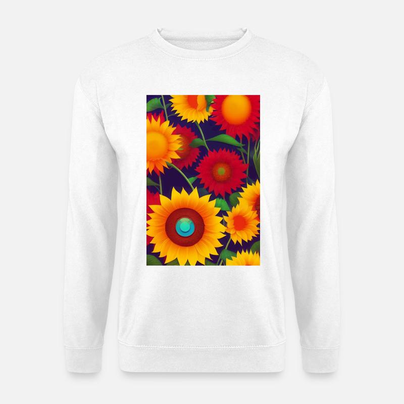 Sonnenblumen - Unisex Pullover - Weiß