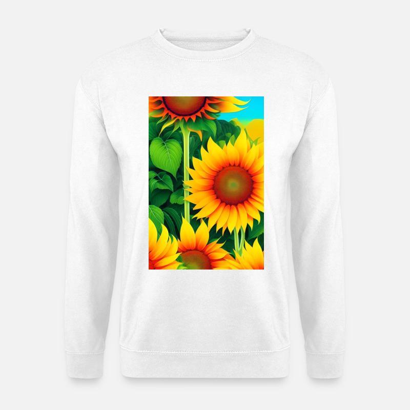 Sonnenblumen - Unisex Pullover - Weiß