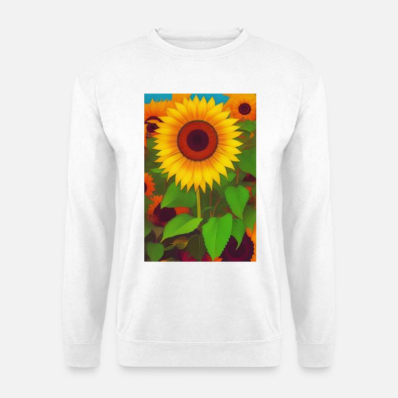 Sonnenblumen - Unisex Pullover - Weiß