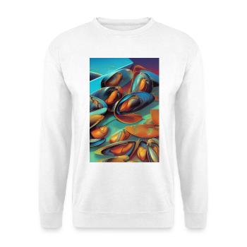 Mussels - Unisex Sweatshirt - white - Front