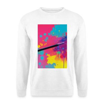 Abstrakte Kunst - Unisex Pullover - Weiß - Vorne