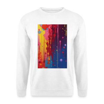 Abstrakte Kunst - Unisex Pullover - Weiß - Vorne
