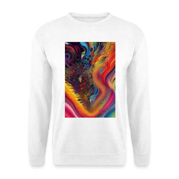 Abstrakte Kunst - Unisex Pullover - Weiß - Vorne
