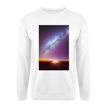 Weltall und Planeten - Unisex Pullover - Weiß - Vorne