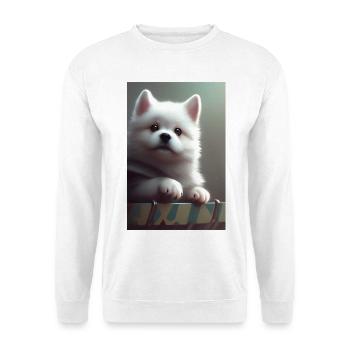 Hund - Unisex Pullover - Weiß - Vorne