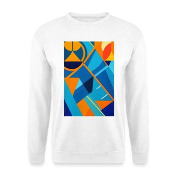 Abstrakte Kunst - Unisex Pullover - Weiß - Vorne