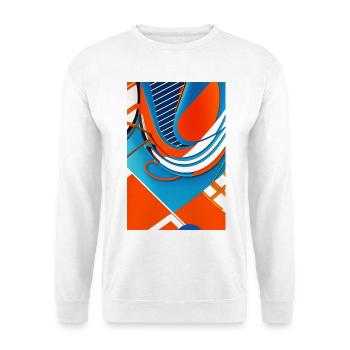 Abstrakte Kunst - Unisex Pullover - Weiß - Vorne