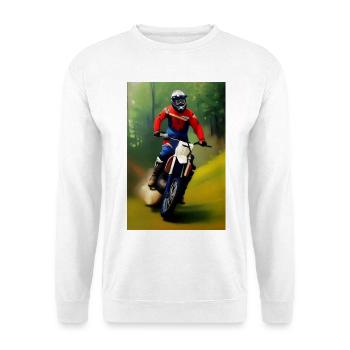 Motocross Riding - Unisex Sweatshirt - white - Front