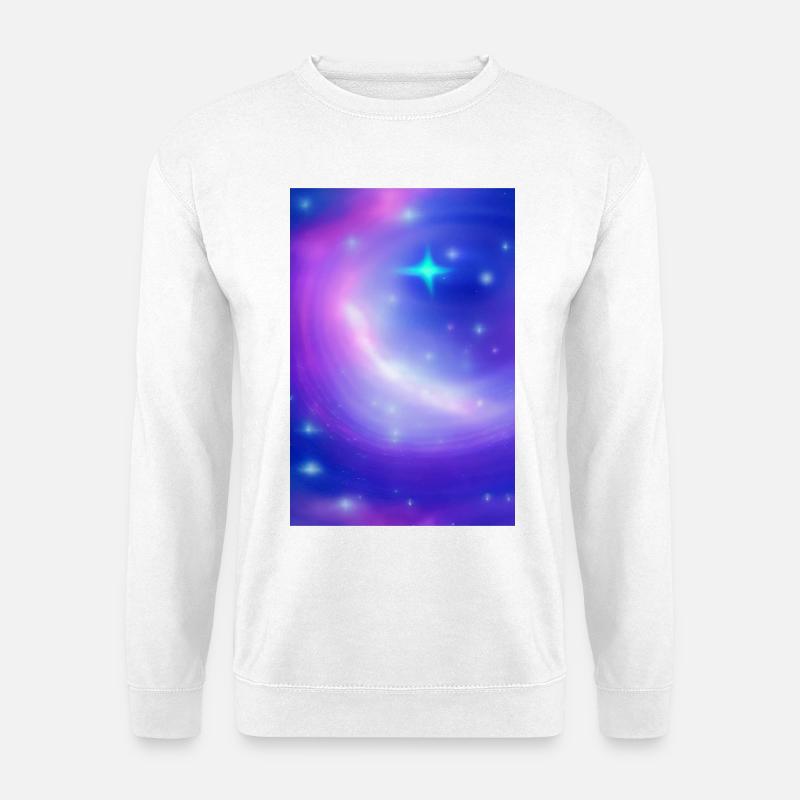 Galaxie Bild - Unisex Pullover - Weiß