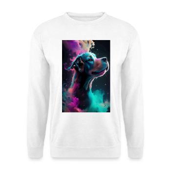 Chien mignon - Sweat-shirt Unisexe - blanc - Devant