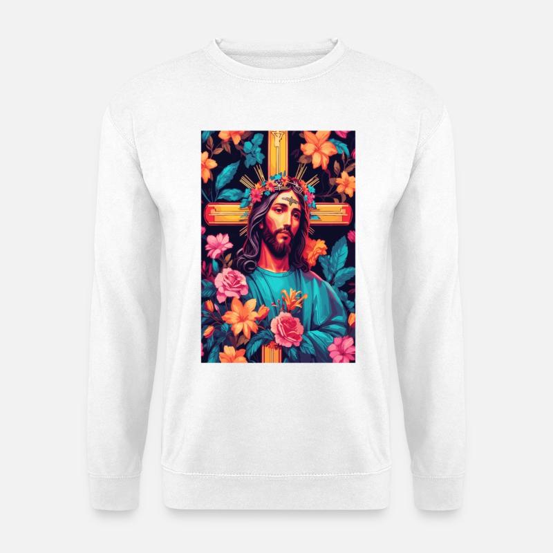 Jesus Christus - Unisex Pullover - Weiß