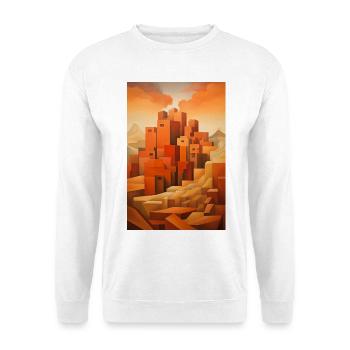 Desert Landscape, Desert Village - Unisex Sweatshirt - white - Front