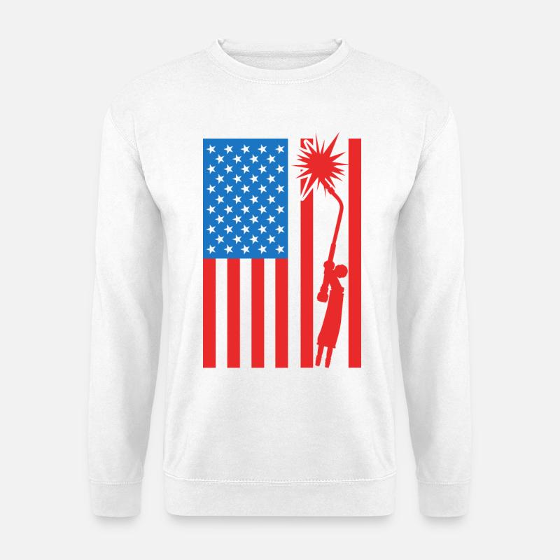 USA Schweißer - Unisex Pullover - Weiß