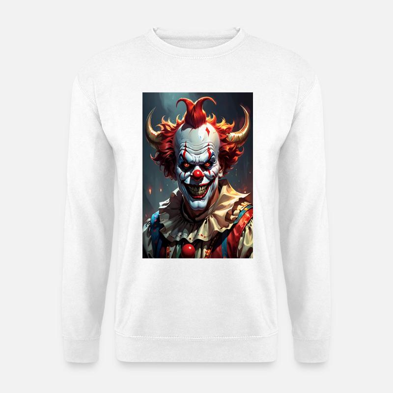 Teufel Clown - Unisex Pullover - Weiß