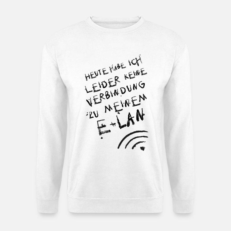 leider habe ich leider keinen elan - Unisex Pullover - Weiß