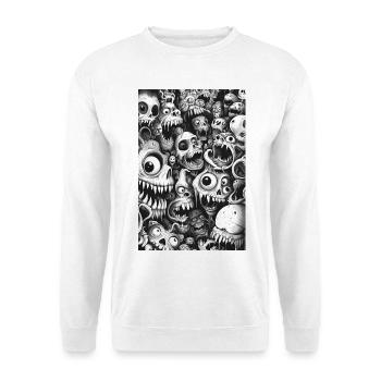 Skullwimmel Monster Horde - Unisex Sweatshirt - white - Front